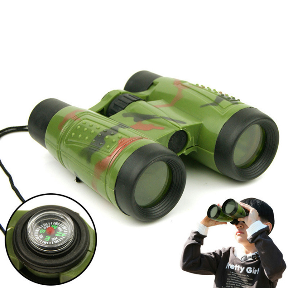 Outdoor Hunting Games For Kids - ของเล่นกลางแจ้งสำหรับเด็ก กล้องโทรทรรศน์พับได้สำหรับเดินทาง รูปลักษณ์สมจริง ของขวัญเพื่อการศึกษาพร้อมเข็มทิศ ของเล่นสนุกที่จำเป็น