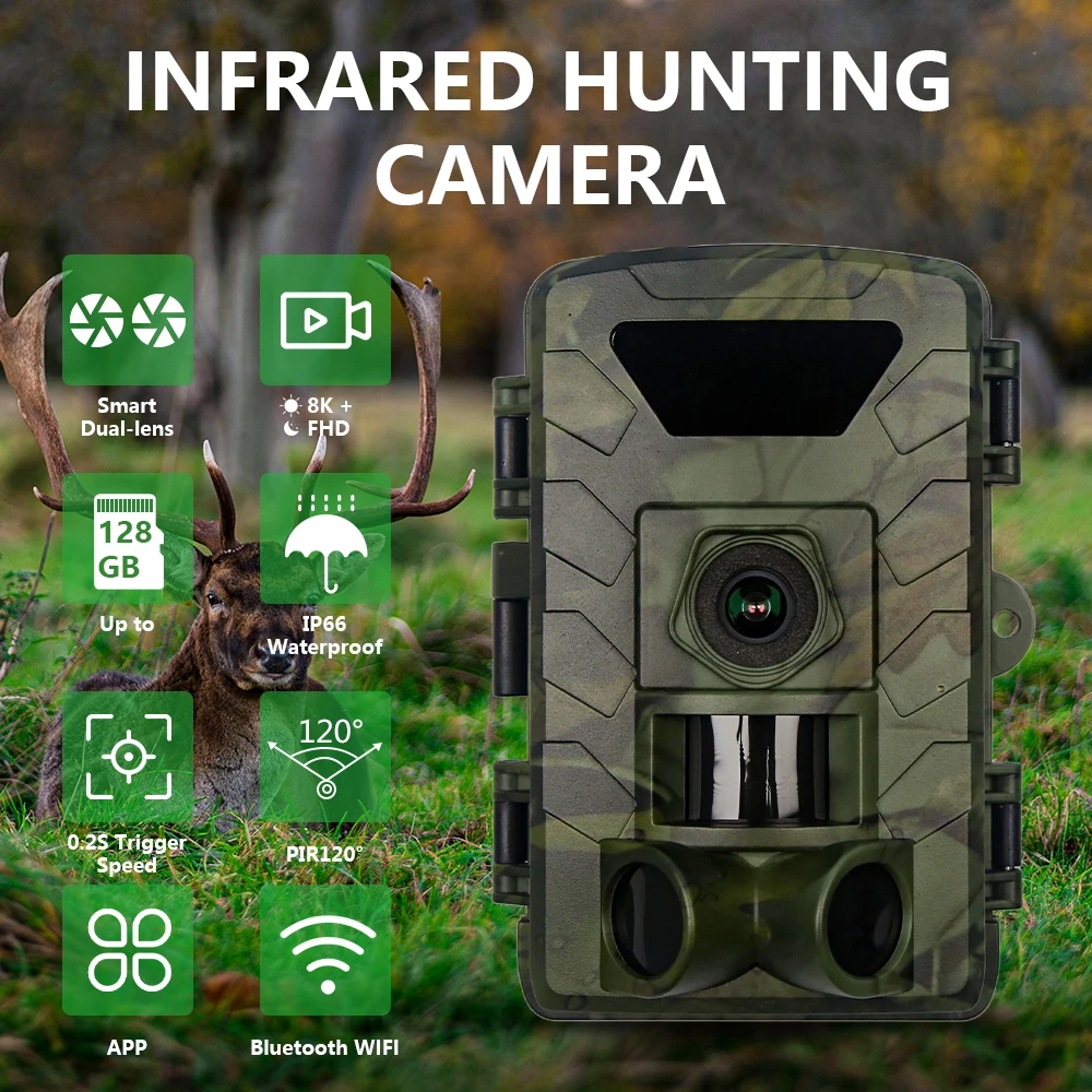 สําหรับการตรวจสอบสัตว์ป่า PR80 - Trail Camera Infrared บทวิจารณ์และราคา