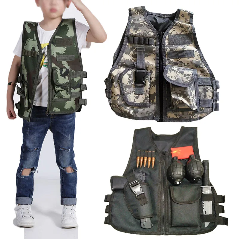 แฟนกองทัพกลางแจ้งเด็กเสื้อกั๊ก - Outdoor Hunting Games For Kids บทวิจารณ์และราคา