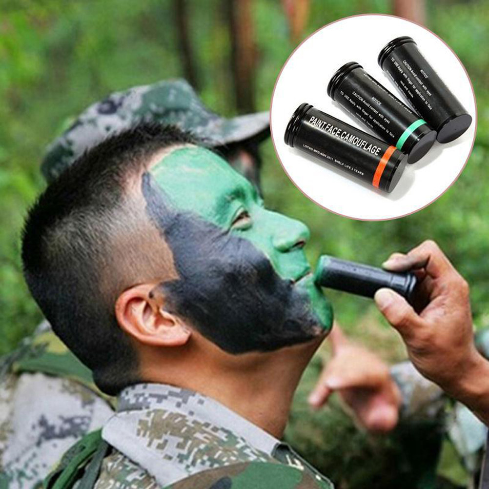 3 ชิ้น สีเพ้นท์หน้าลายทหาร CS  - Camo Face Paint บทวิจารณ์และราคา