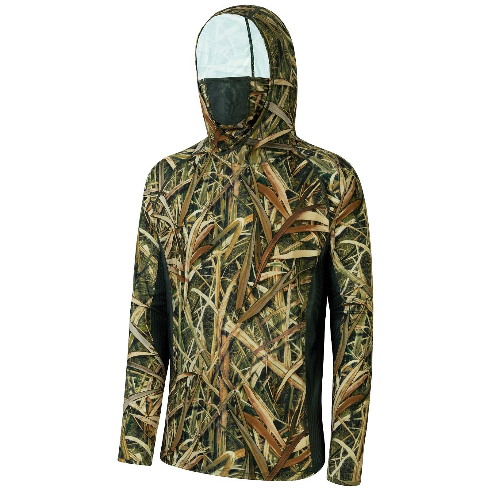เสื้อฮู้ดลายใบไม้ 3D สำหรับผู้ - Outdoor Hunting Prints บทวิจารณ์และราคา