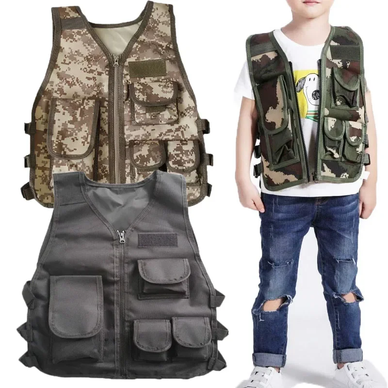 เสื้อกั๊กยุทธวิธีสำหรับเด็ก ลา - Hunting Outdoor Game บทวิจารณ์และราคา